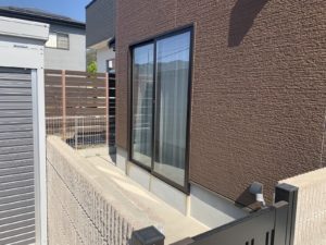 段差をなくして広々とした空間にbefore(掃き出し窓)